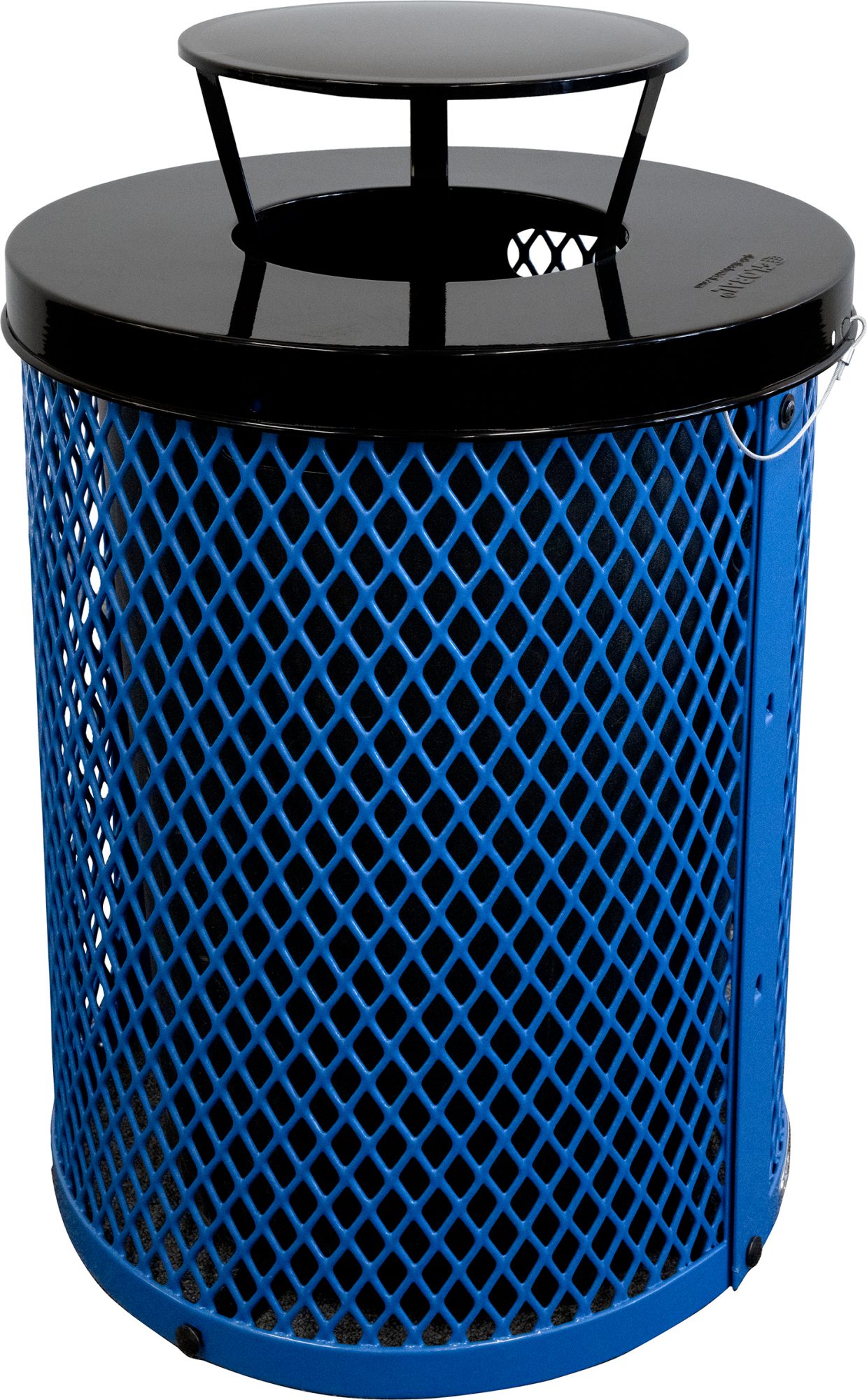 Blue Trash Can