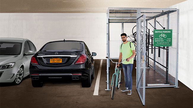 Indoor Bike Cages