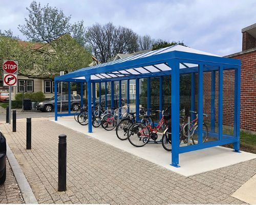 The Differences Between Covered Bike Shelters and Bike Racks
