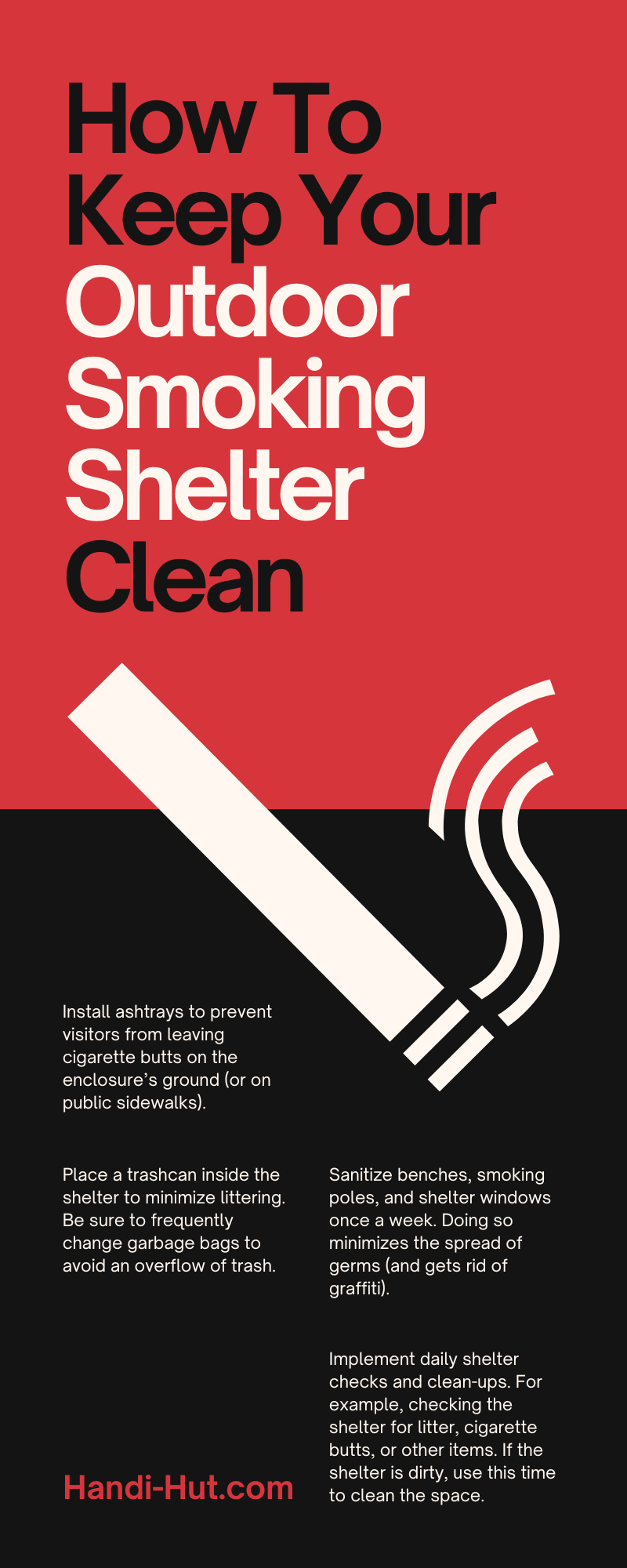 How To Keep Your Outdoor Smoking Shelter Clean
